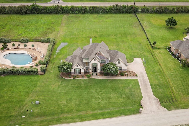 156 Buckskin Dr, Van Alstyne, TX 75495 - view of rural area with a pool area
