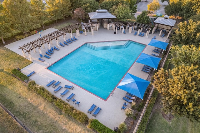 3204 Maplewood Dr, Mckinney, TX 75071 - community pool featuring a gazebo