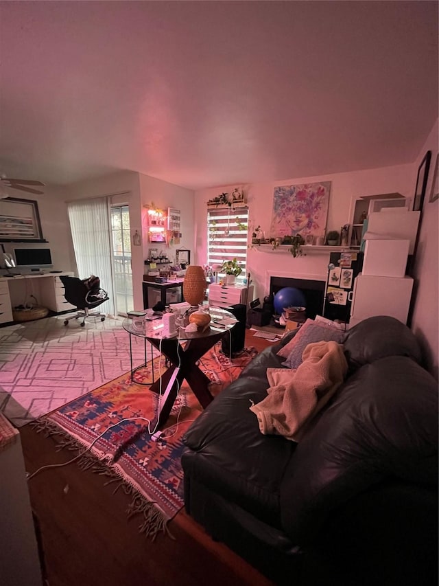 18333 Roehampton Dr Unit 1125, Dallas, TX 75252 - living area featuring plenty of natural light and a fireplace