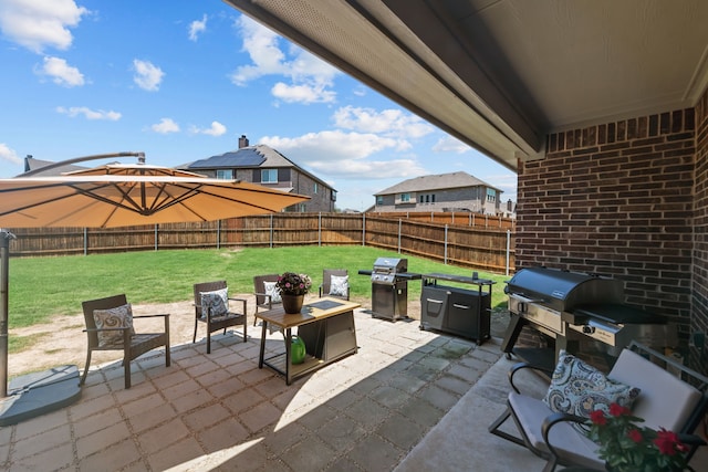 612 Wildriver Trl, Fort Worth, TX 76131 - view of patio / terrace featuring area for grilling