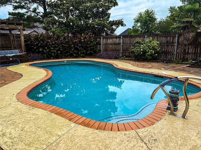 107 Summit Dr, Bossier City, LA 71111 - view of swimming pool featuring a fenced backyard and a patio