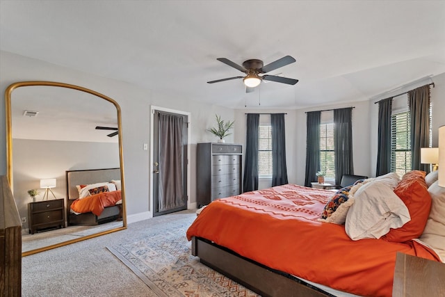 7204 Kingswood Dr, Fort Worth, TX 76133 - carpeted bedroom with multiple windows, ceiling fan, and baseboards