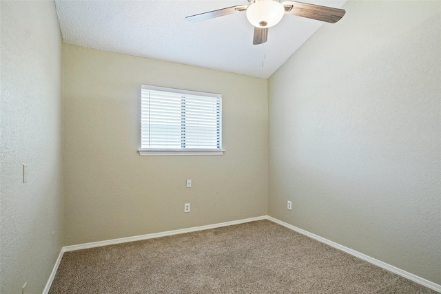 5630 Cancun Dr, North Richland Hills, TX 76180 - empty room featuring a ceiling fan, carpet flooring, and baseboards