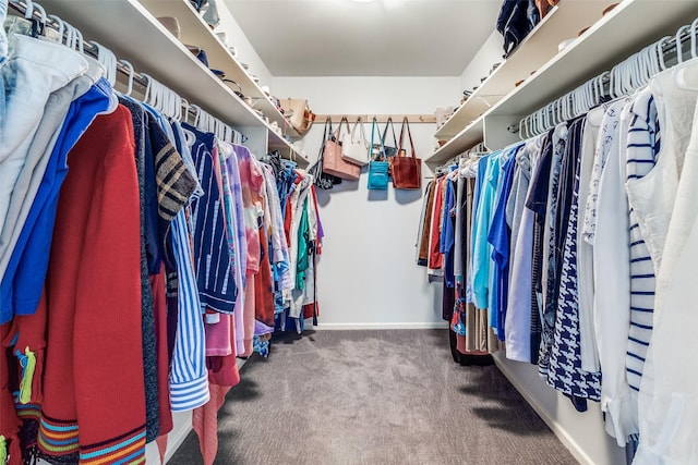 3111 Welborn St Unit 1303, Dallas, TX 75219 - walk in closet featuring carpet flooring
