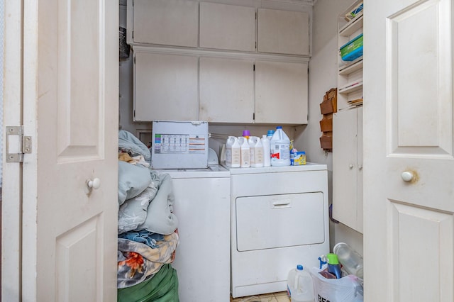 2530 Robin Ln, Garland, TX 75041 - laundry room with independent washer and dryer and cabinet space
