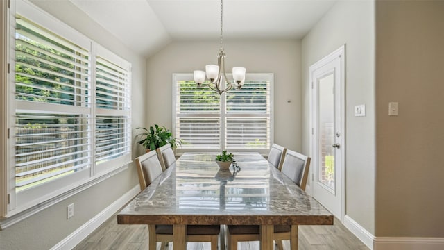 1530 Petaluma Dr, Rockwall, TX 75087 - dining space featuring wood finished floors, plenty of natural light, and lofted ceiling