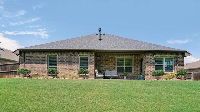 1530 Petaluma Dr, Rockwall, TX 75087 - rear view of house with brick siding and a shingled roof