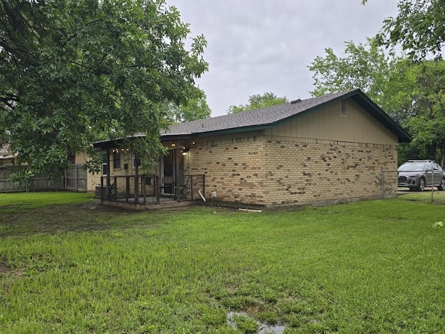 106 Mcanally Dr, Mabank, TX 75147 - back of property with brick siding