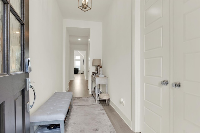 3728 Cherry Hills Dr, Sherman, TX 75090 - hall featuring light wood-style flooring and baseboards