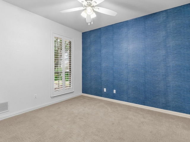 9120 Timber Oaks Dr, Fort Worth, TX 76179 - carpeted spare room featuring a ceiling fan and baseboards