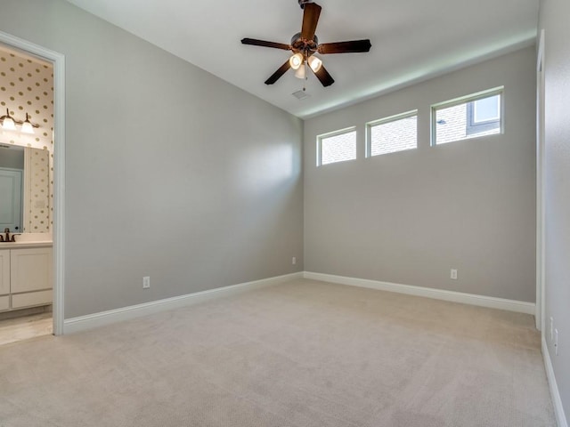 8542 Gerbera Daisy Rd, Frisco, TX 75035 - empty room with light carpet and a ceiling fan
