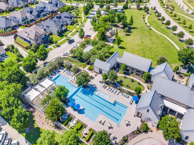 8542 Gerbera Daisy Rd, Frisco, TX 75035 - aerial view of residential area with a pool