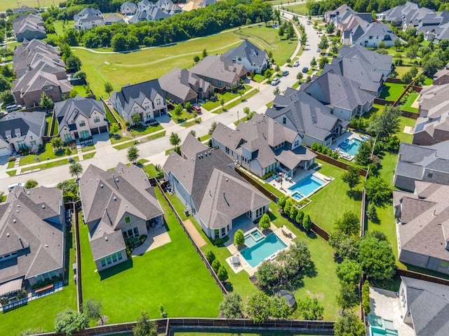 8542 Gerbera Daisy Rd, Frisco, TX 75035 - aerial view of residential area featuring a pool