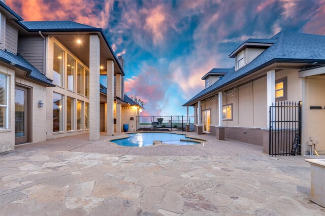 253 Bayne Rd, Haslet, TX 76052 - view of swimming pool featuring a patio area and an in-ground hot tub