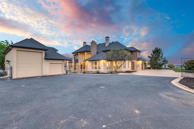 253 Bayne Rd, Haslet, TX 76052 - view of front facade with a chimney