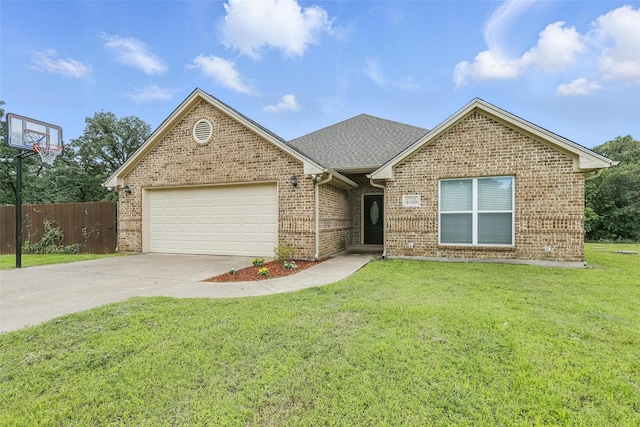 8109 County Road 804, Burleson, TX 76028 - view of front of property featuring an attached garage, brick siding, driveway, and a shingled roof