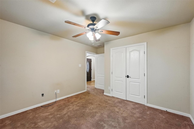 8109 County Road 804, Burleson, TX 76028 - unfurnished bedroom with carpet floors, a closet, and ceiling fan