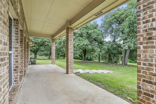 8109 County Road 804, Burleson, TX 76028 - view of patio / terrace with view of wooded area