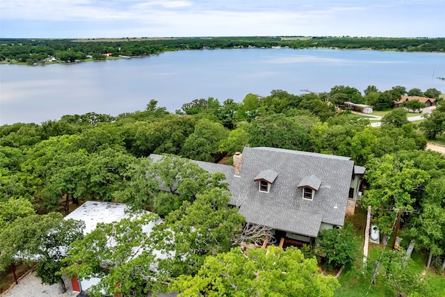 161 Cheyenne Dr, Nocona, TX 76255 - aerial view of property and surrounding area with a nearby body of water