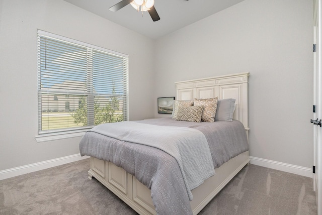 3011 Skyhawk Dr, Granbury, TX 76049 - bedroom featuring light carpet, baseboards, and ceiling fan