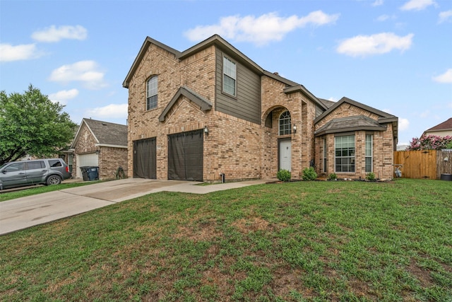 405 High Desert Dr, Fort Worth, TX 76131 - view of front of property featuring brick siding, concrete driveway, and an attached garage