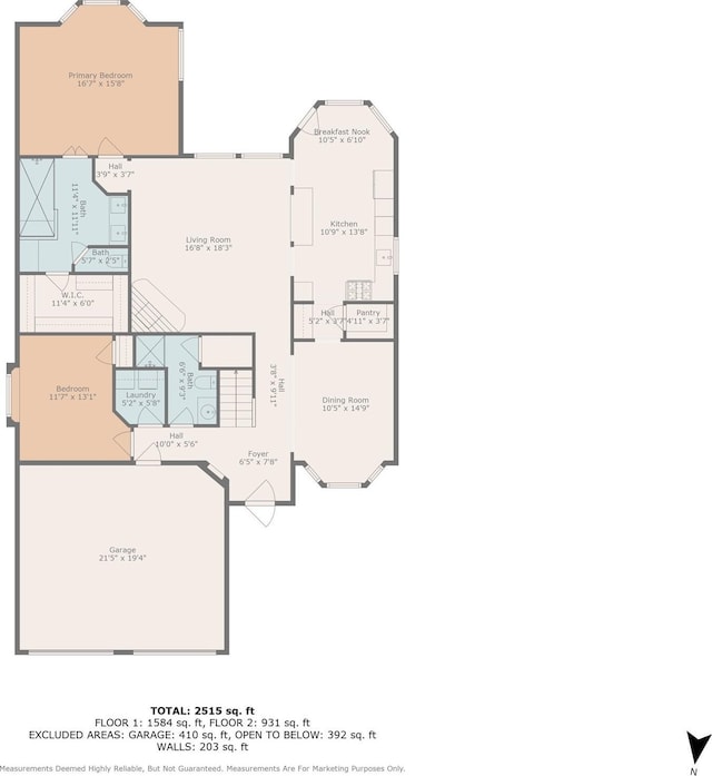 405 High Desert Dr, Fort Worth, TX 76131 - view of home floor plan