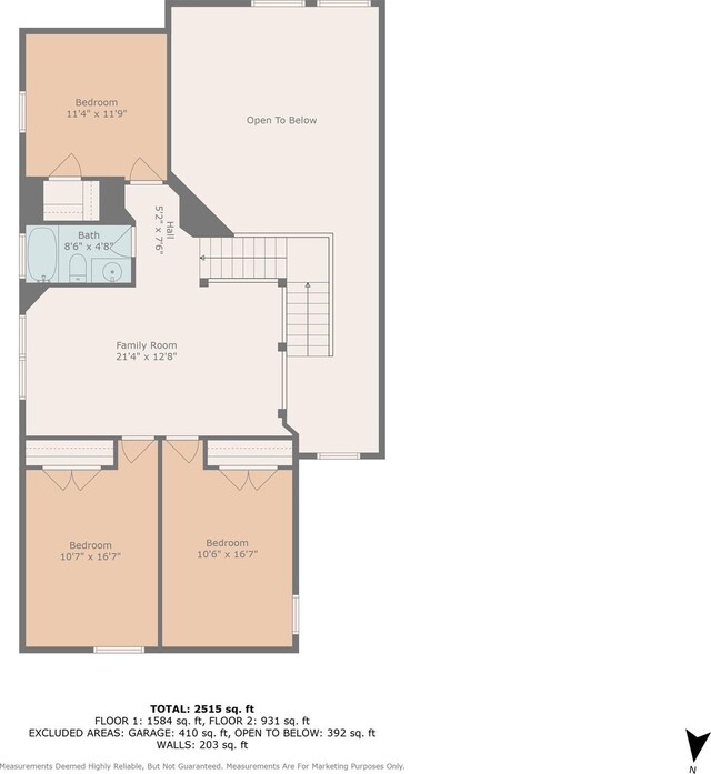 405 High Desert Dr, Fort Worth, TX 76131 - view of property floor plan