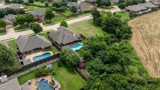 1533 Melanie Trl, Midlothian, TX 76065 - aerial view of residential area featuring a pool area
