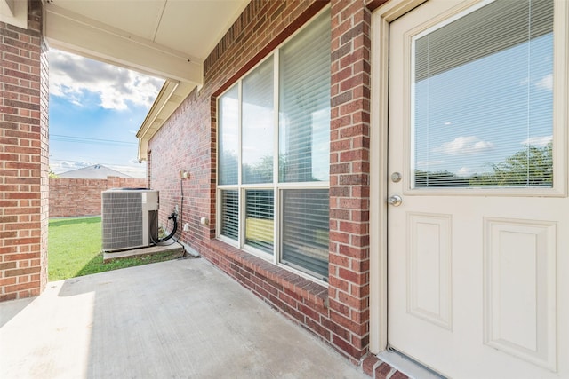 1322 Turnbridge Dr, Glenn Heights, TX 75154 - view of patio with central AC unit