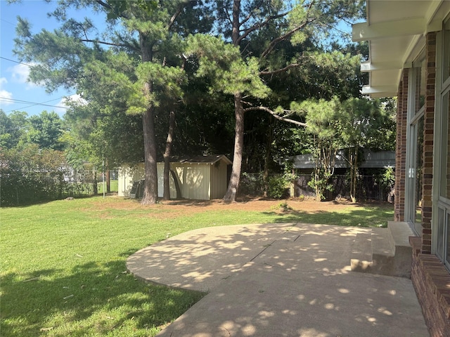 104 W Cayuga Dr, Athens, TX 75751 - view of yard featuring a storage shed and a patio