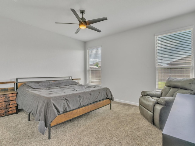 133 Hollytree Ln, Boyd, TX 76023 - carpeted bedroom with baseboards and ceiling fan