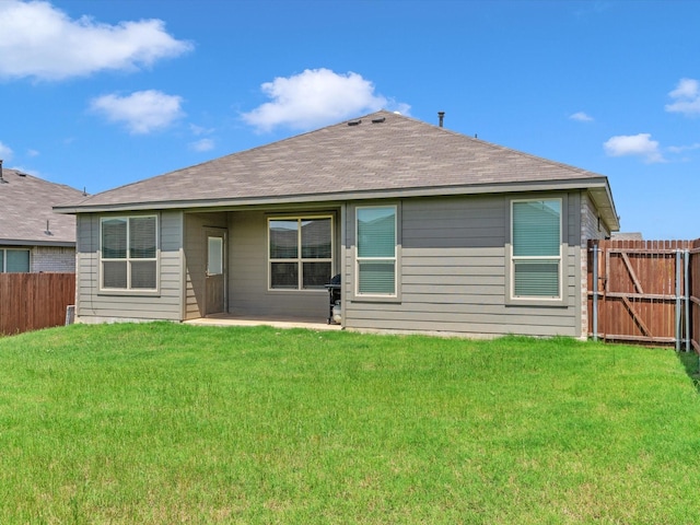 133 Hollytree Ln, Boyd, TX 76023 - back of property featuring roof with shingles and a patio
