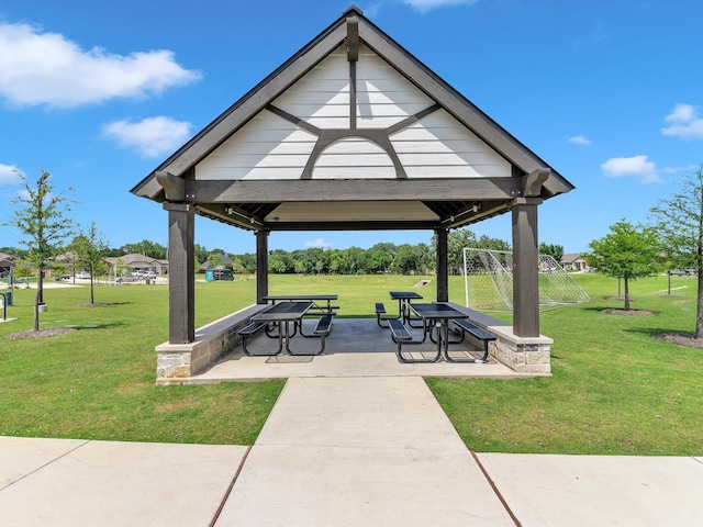 133 Hollytree Ln, Boyd, TX 76023 - view of property's community with a gazebo and a yard