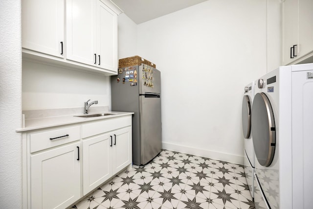 13445 Meadow Cross Dr, Fort Worth, TX 76008 - laundry area featuring light floors and washer and dryer
