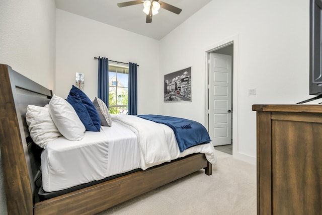 13445 Meadow Cross Dr, Fort Worth, TX 76008 - bedroom featuring light colored carpet and ceiling fan