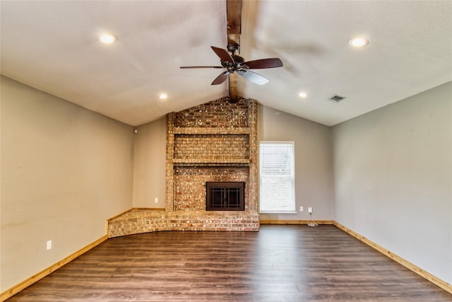 1214 Vivienne St, Weatherford, TX 76086 - unfurnished living room with wood finished floors, ceiling fan, baseboards, and recessed lighting
