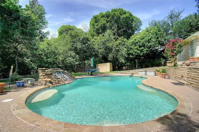 3606 Four Trees Dr, Weatherford, TX 76087 - view of swimming pool with a patio area