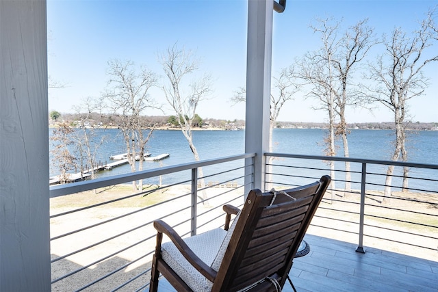 13390 Waterside Dr, Malakoff, TX 75148 - balcony featuring a water view
