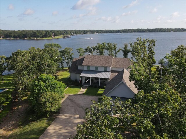 13390 Waterside Dr, Malakoff, TX 75148 - aerial view of property and surrounding area with a large body of water