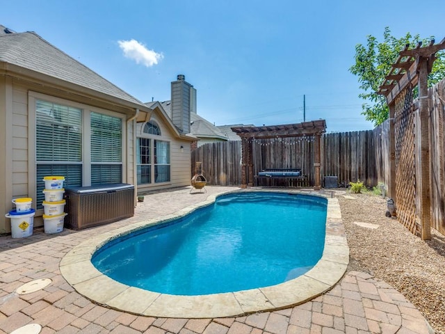 6356 Redeagle Creek Dr, Fort Worth, TX 76179 - view of swimming pool with a patio area and a fenced backyard