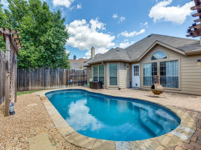 6356 Redeagle Creek Dr, Fort Worth, TX 76179 - view of pool featuring a patio area and a fenced backyard