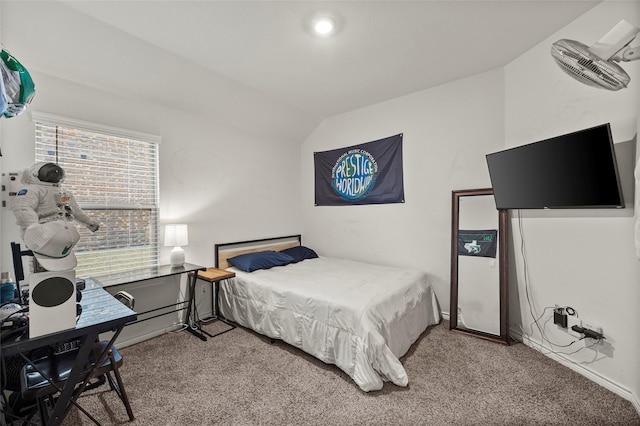 126 Condor Pass, Caddo Mills, TX 75135 - bedroom featuring carpet floors, lofted ceiling, and an office area