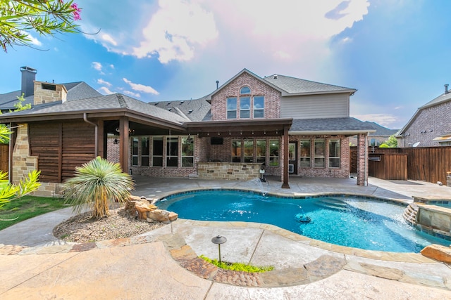 7132 Jernigan Dr, Frisco, TX 75034 - view of swimming pool with a patio area and a pool with connected hot tub