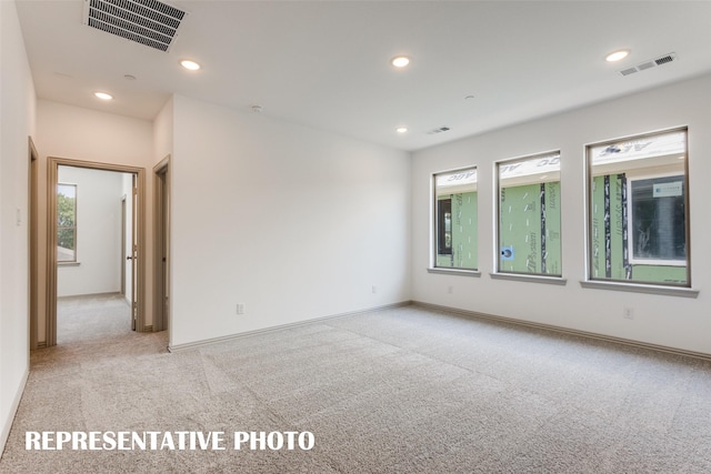 4804 Lunker St, Mckinney, TX 75071 - unfurnished room with carpet floors, plenty of natural light, recessed lighting, and baseboards