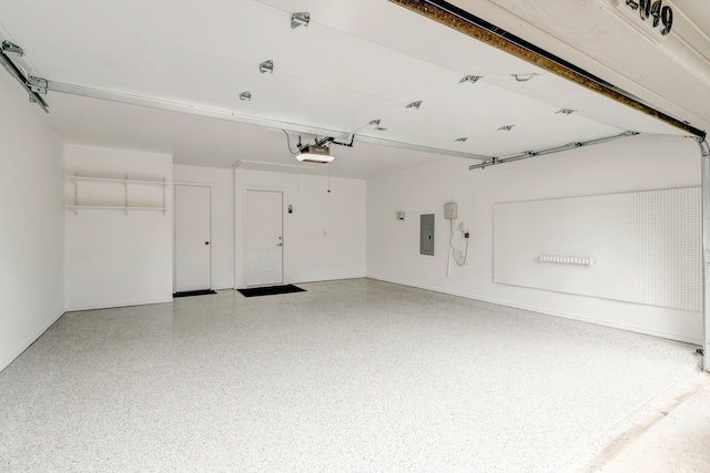 2049 Liverpool Dr, Plano, TX 75025 - garage with electric panel and a garage door opener