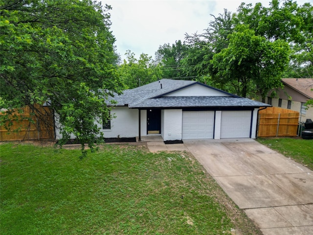3812 David Ln, Forest Hill, TX 76119 - view of front of house featuring a shingled roof, a garage, and concrete driveway