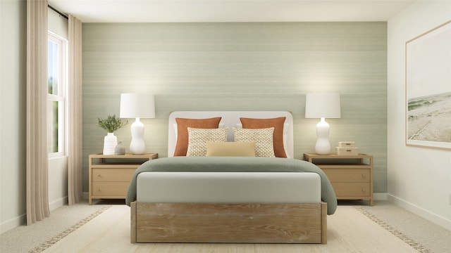 1606 Golden Sq, Cedar Hill, TX 75116 - carpeted bedroom featuring baseboards and wallpapered walls