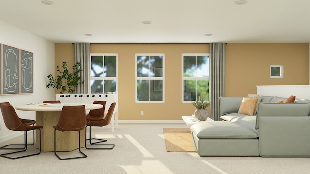 1606 Golden Sq, Cedar Hill, TX 75116 - dining area featuring baseboards and light colored carpet