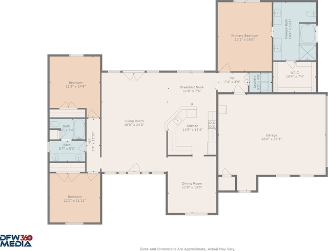 1329 E Highland Rd, Waxahachie, TX 75167 - floor plan / room layout