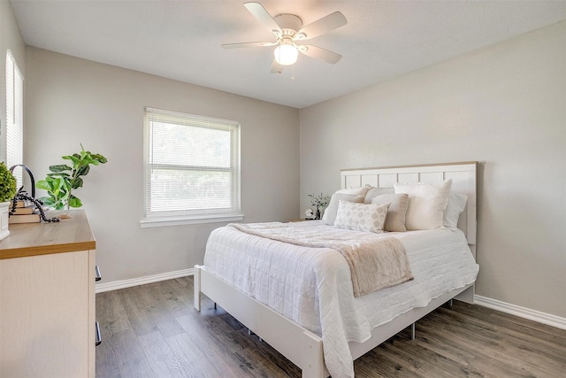 1909 Balla Way, Grand Prairie, TX 75051 - bedroom with wood finished floors, baseboards, and ceiling fan